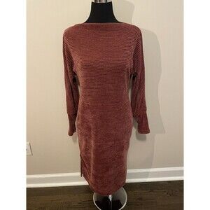 Chenault Sweater Dress Size S Comfy Cozy Boat Neck Soft